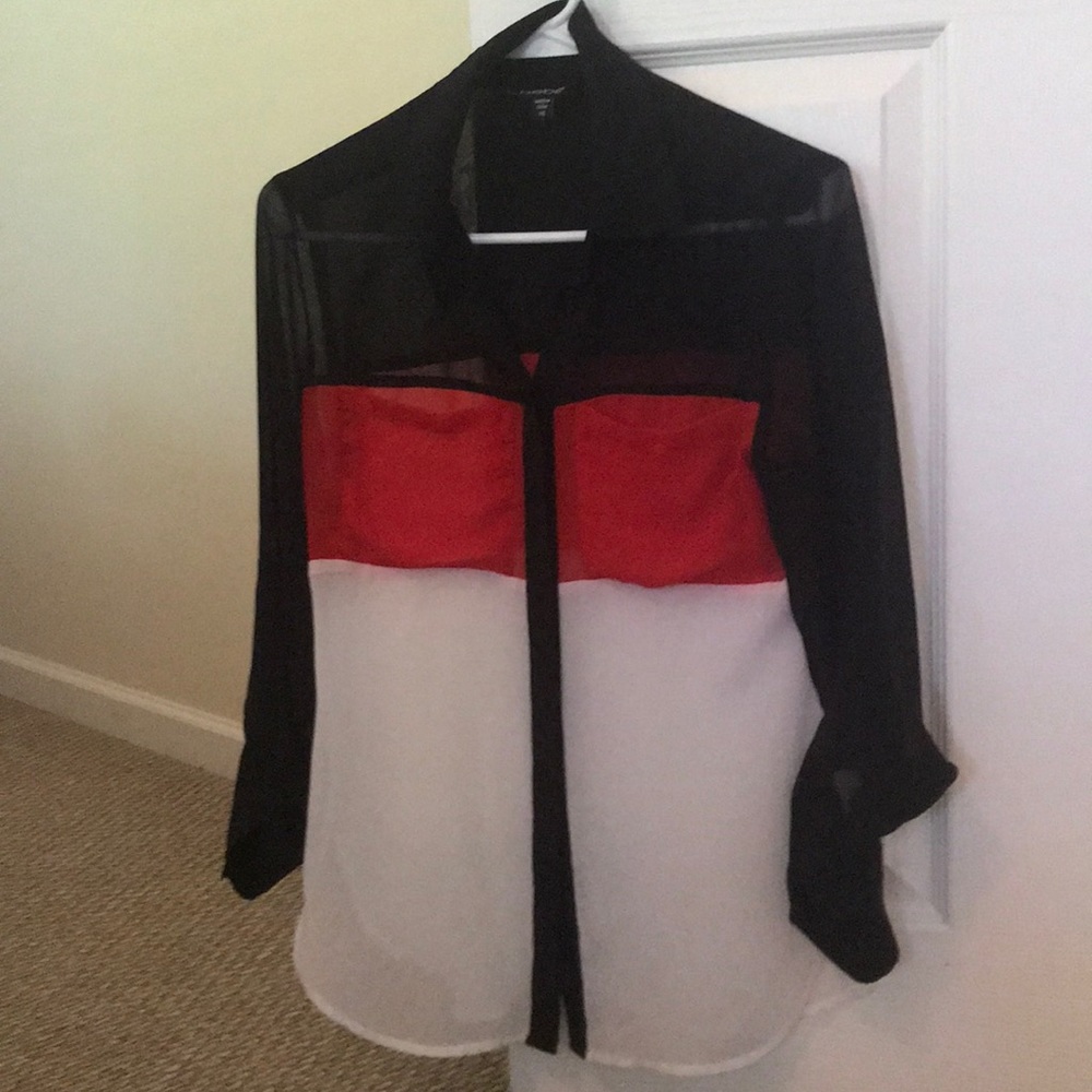 Bebe sheer blouse